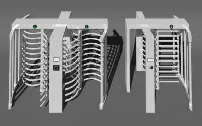 现代安检门3D模型下载